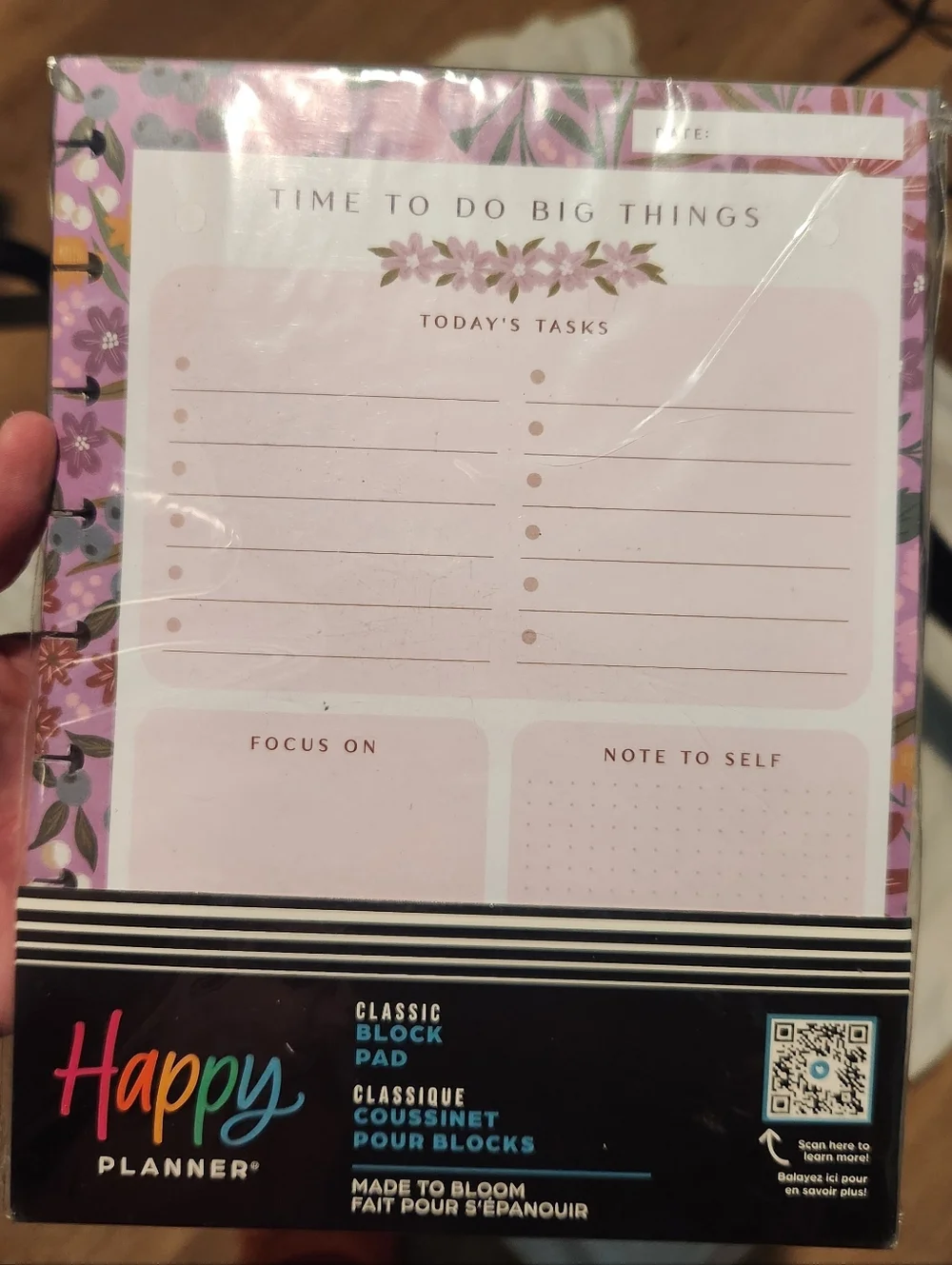 The Happy Planner Classic Block Pad And Classic Productivity Stickers